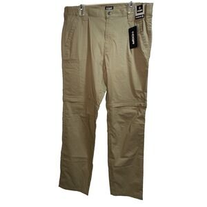 CQR‎ Men's Convertible Cargo Tactical Pants Lightweight Tan 36W X 34L NWT